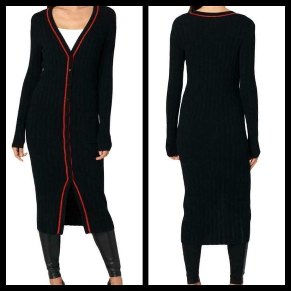 Juicy Couture Sweaters - Juicy Couture Black Duster Sweater Size Small NWT